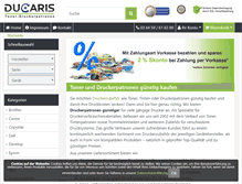Tablet Screenshot of druckerpatronen-onlineshop.de